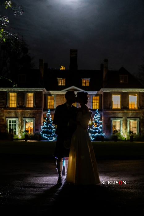 Bride & Groom at Careys Manor