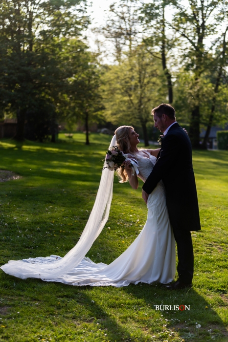 Bride & Groom Photo at The Clockbarn